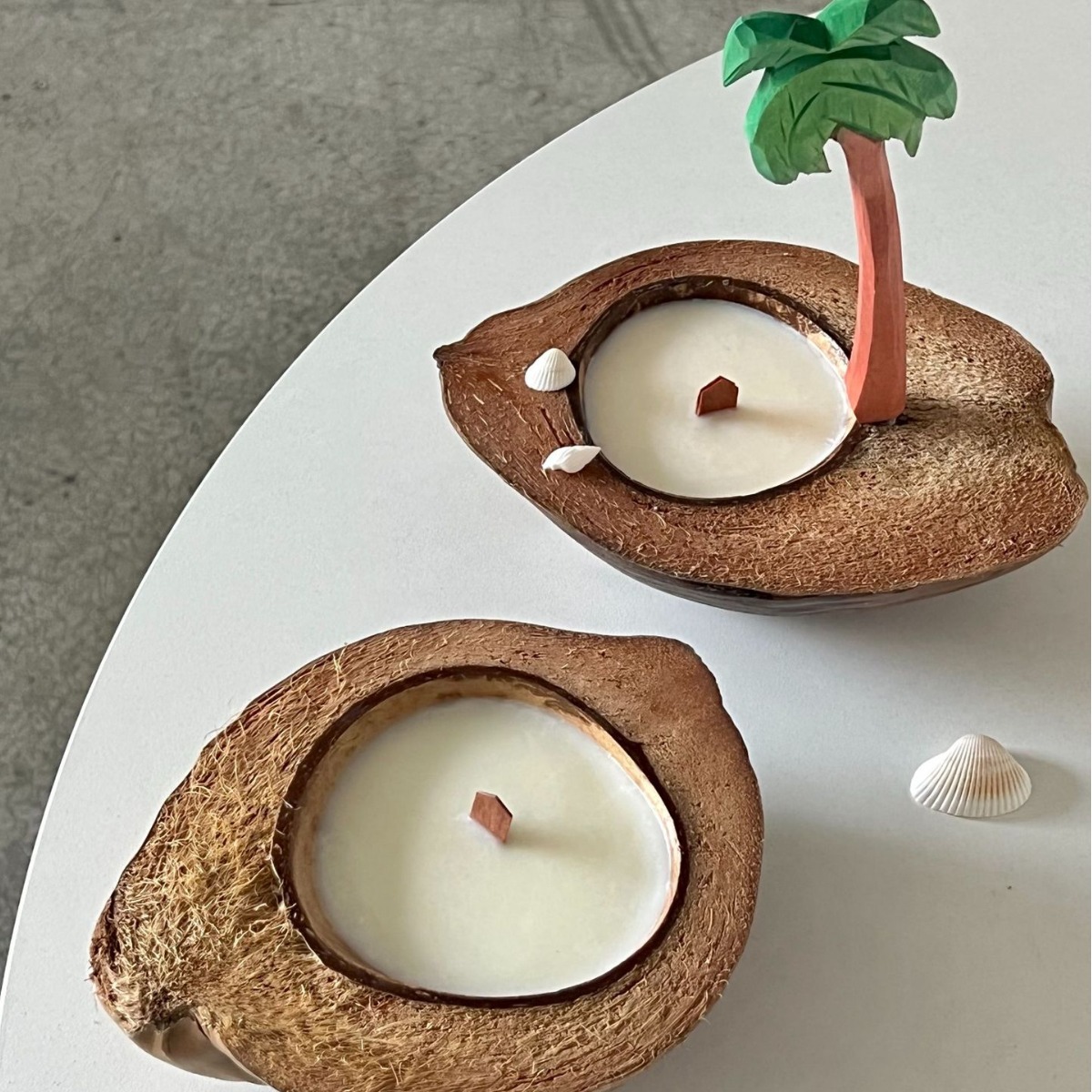 Creative Coconut Shell Bedroom Fragrance Niche High-End Birthday Gift Decoration Scented Candles
