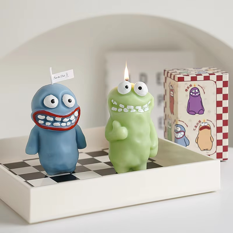 Aromatherapy Candle Creative Mud Monster Scented Candles Photo Props DIY Home Fragrance Decorative Candle