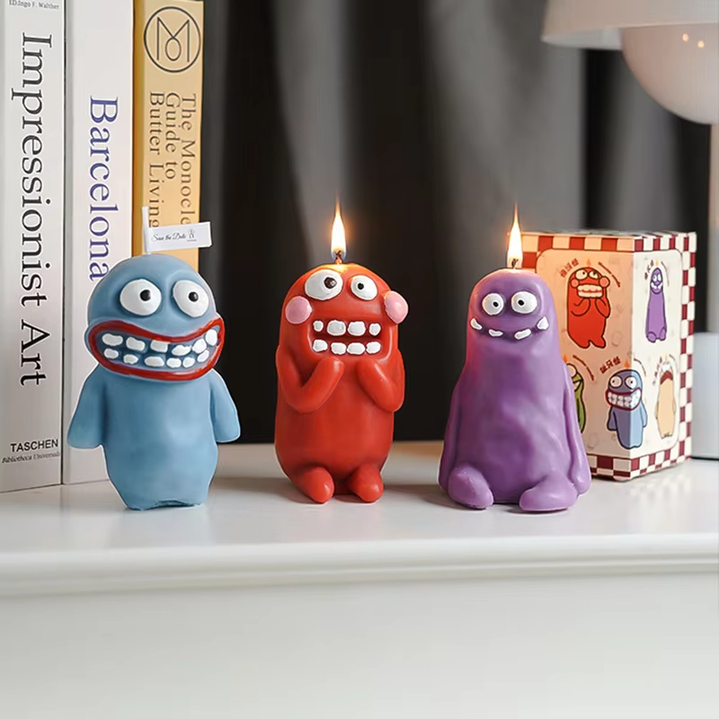 Aromatherapy Candle Creative Mud Monster Scented Candles Photo Props DIY Home Fragrance Decorative Candle