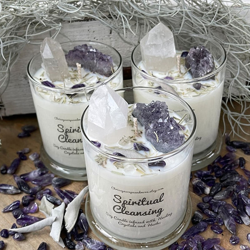 Luxury Home Fragrance Decorative Crystal Gem Aromatherapy Novelty Soy Wax Crystal Scented Candles