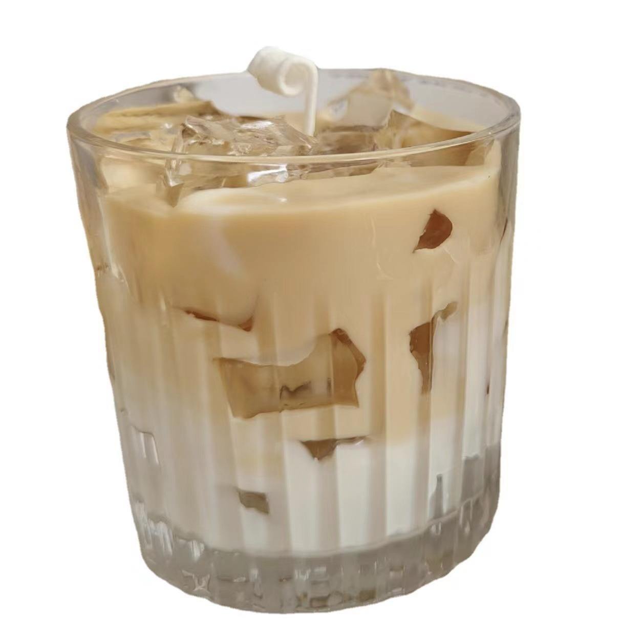 Cappuccino Iced Latte Coffee Cup Handheld Birthday Gift Bedroom Ornament Gel Scented Candles