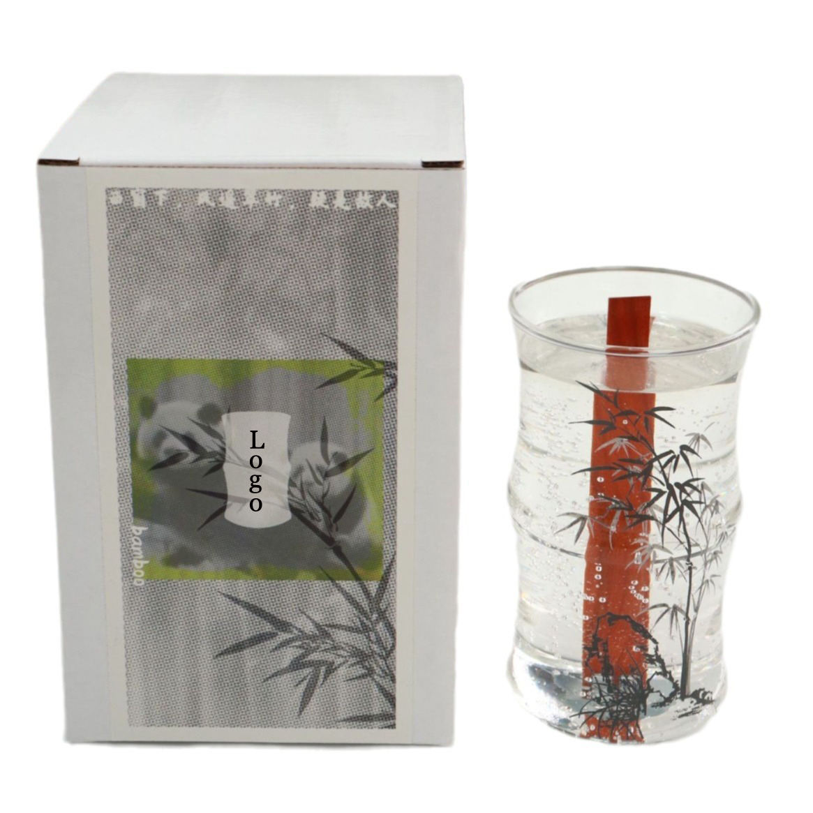 Creative Sending Bamboo Aromatherapy Candle Fragrance Indoor Gift Glass Luxury Unique Jelly Scented Candles