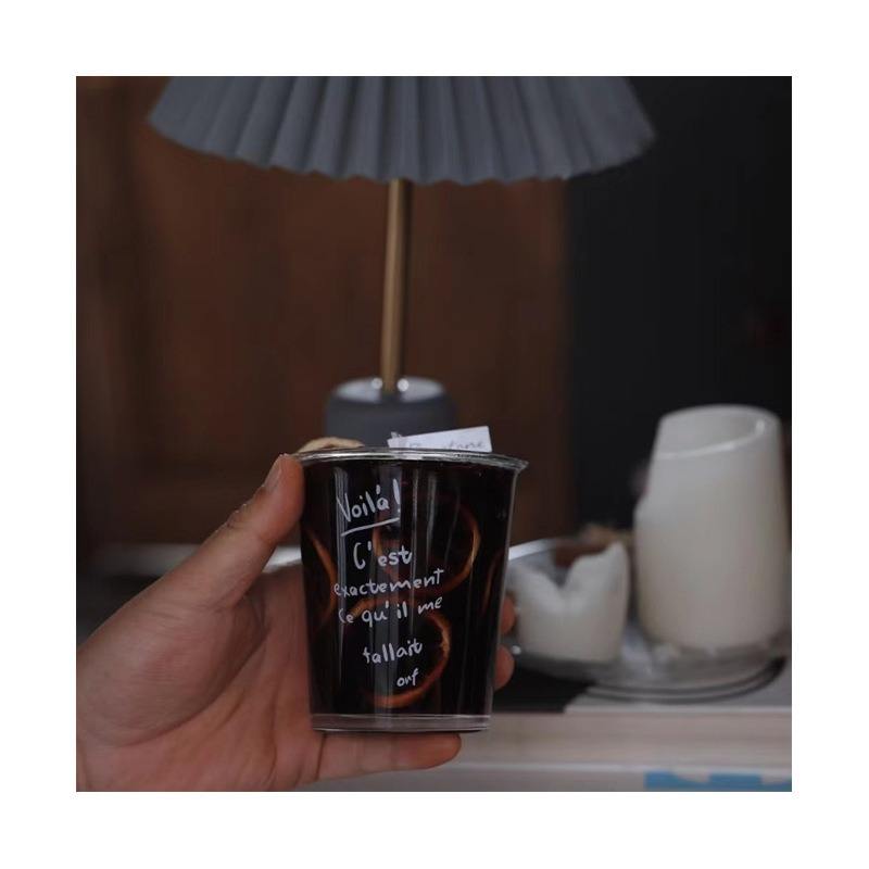 Interior Decoration Iced Black Lemon Tea Aromatherapy Candles Table Round Bottom Glass Reusable Manufacturer Gel Scented Candles