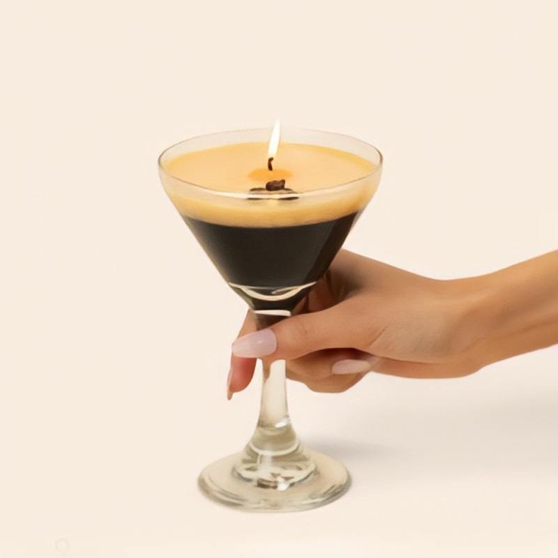 Advanced Ice American Coffee Aroma Glass Wax Festival Atmosphere Ornaments Jelly Scented Candles