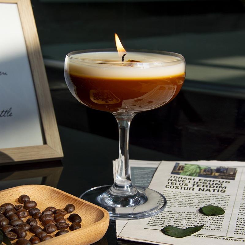 Beverage Series Premium Ice American Coffee Aroma Glass Home Ornament Jelly Scented Candles