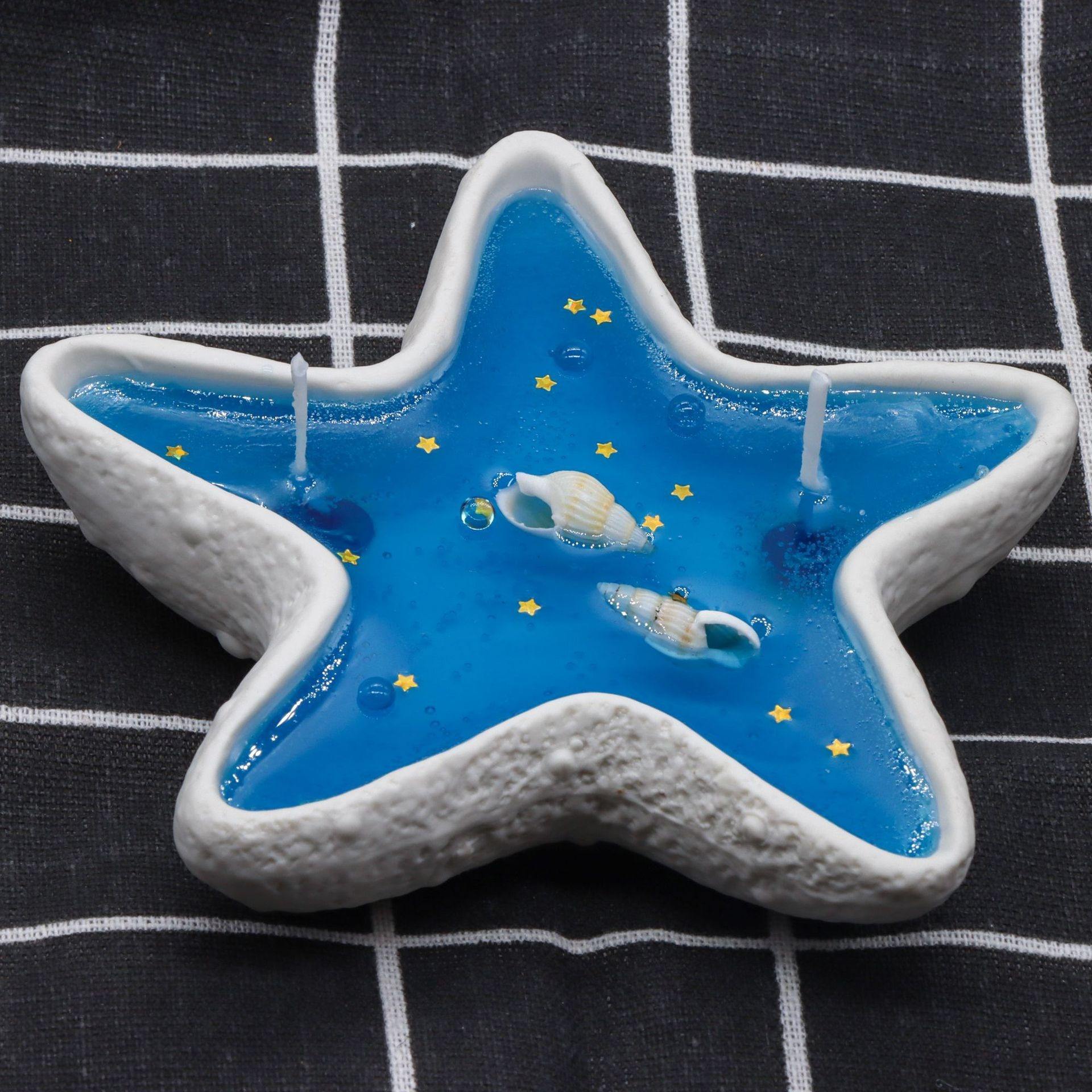AIKUN Wholesale Creative Shell Starfish With Hand Gift Scented Candles Jelly Candle Ocean Style