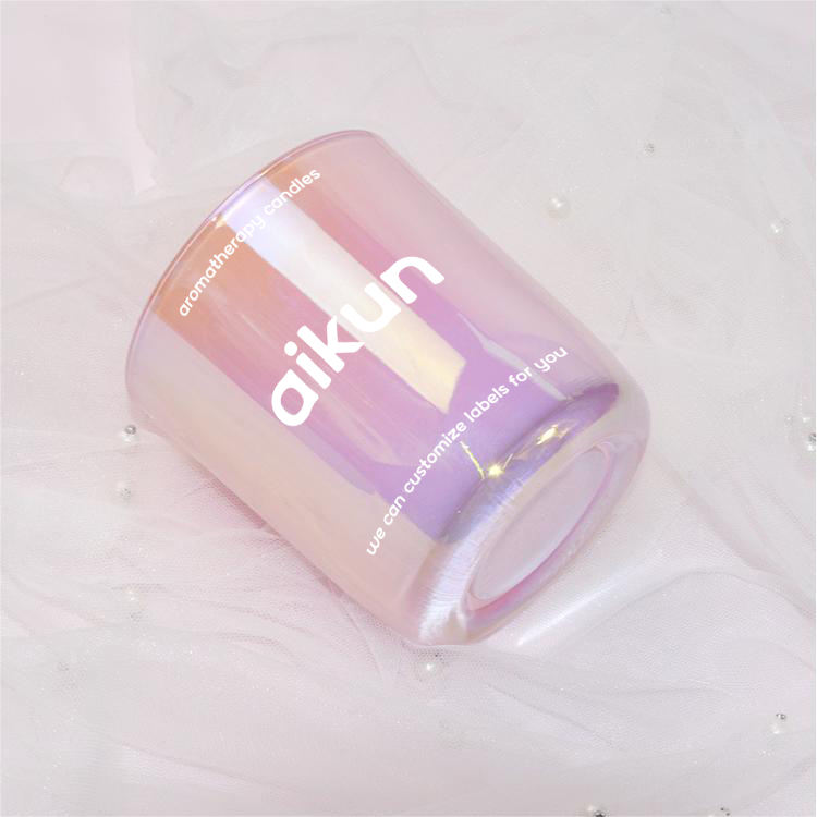 AIKUN Luxury Pink Custom Fragrance Aroma Home Aromatherapy Candle Design Glass Jars Scented Candles Private Label Gift Set