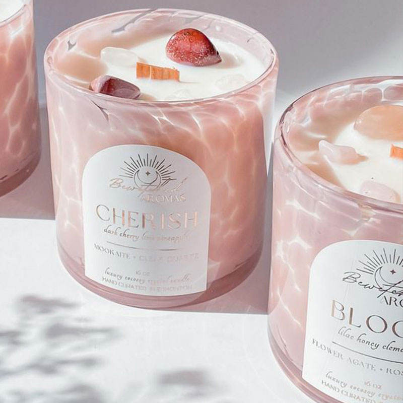 OEM Private Label Logo Multi Luxury Velas De Cera De Soja Bougies a La Cire De Soja Scented Soy Wax Candles With Glass Jar Box