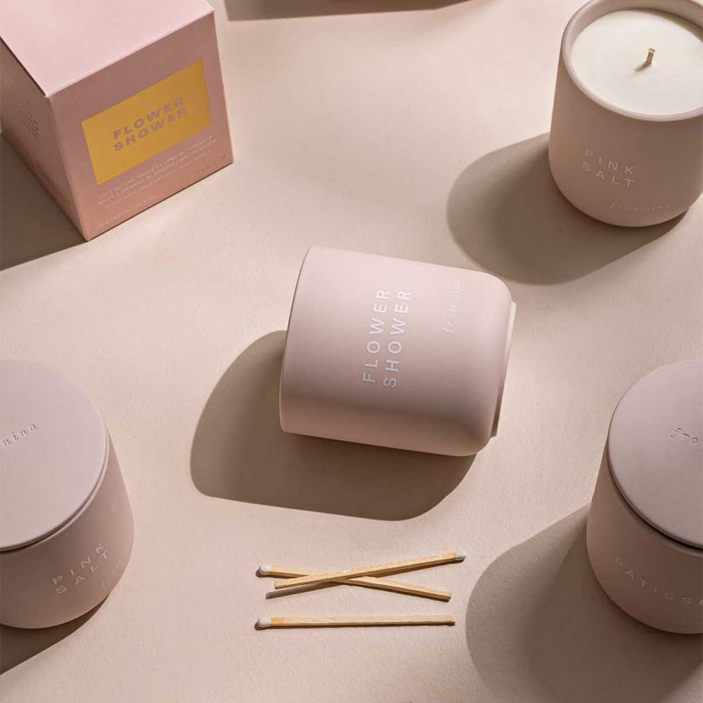 Aikun Minimalist Ceramic Jar Soy Wax Aroma Candle Scented Eco-Friendly Non-Toxic Fragrance Candle Customizable Gift Set