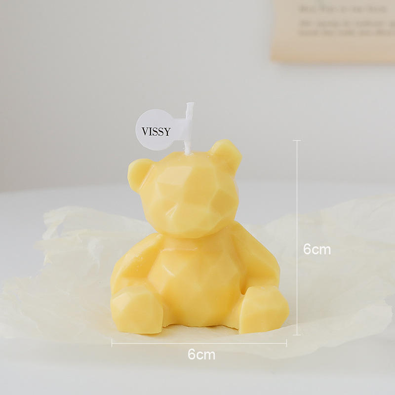 AIKUN Cute Bear Soy Wax INS Style Home Decor Gift Aromatherapy Candle for Baby Shower Wedding Party