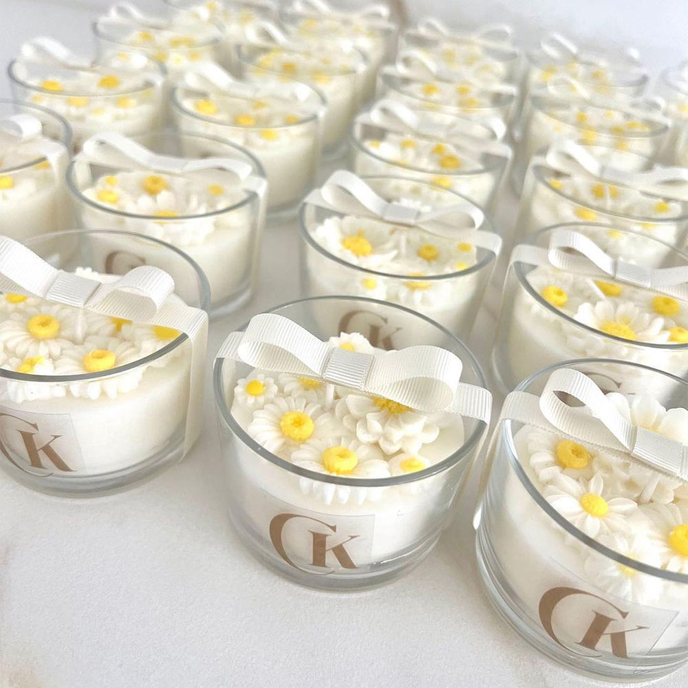 AIKUN Tulip Shaped Handmade Eco-Friendly Luxury Aroma Candle Reusable Air Purifying Gift Set