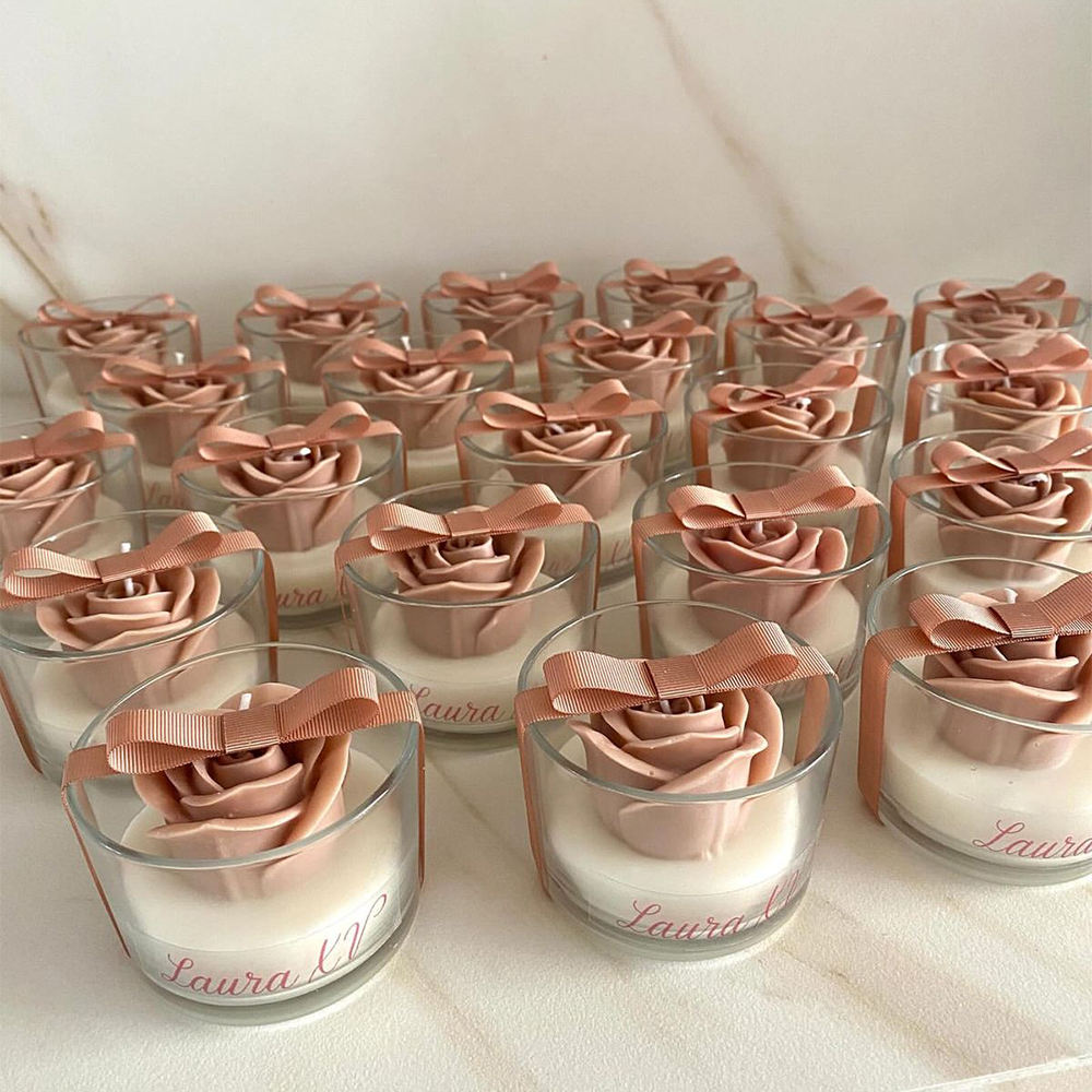 AIKUN Tulip Shaped Handmade Eco-Friendly Luxury Aroma Candle Reusable Air Purifying Gift Set