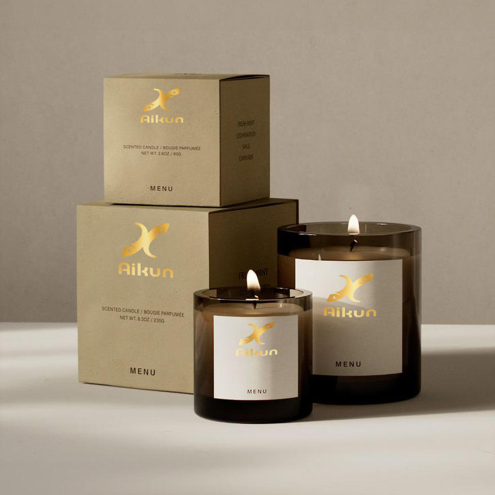 AIKUN Luxurious Decor Gift Giving Elegant Minimalist Glass Candles Fragrance for Home