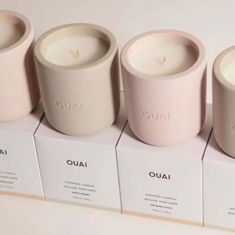 AIKUN Premium Quality White Jar Scented Candle Long-Lasting Fragrance Aroma Natural Soy Wax Scented Candle