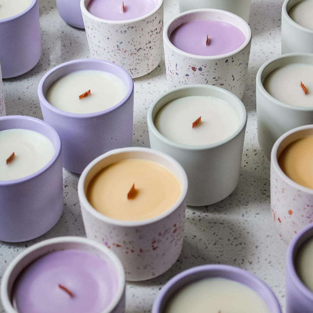 AIKUN Handmade Ceramic Aroma Candle Scented Fragrance Customizable Color Options for Home Decor and Gift Sets