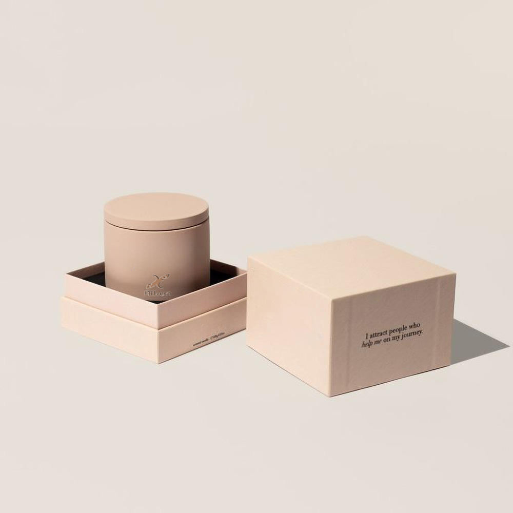 AIKUN Modern Ceramic Scented Candle with Lidded Design Premium Quality Reusable Aroma Candle Box Set