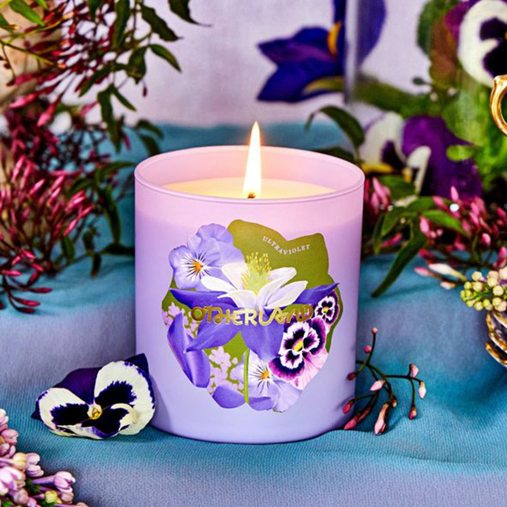 AIKUN Eco-Friendly Recycled Glass Jar Soy Wax Candles Botanical Aroma Gift Set with Essential Oil Scents