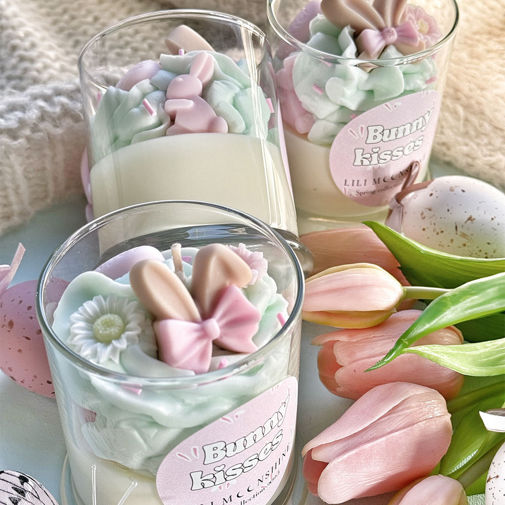 AIKUN Long-Lasting Aromatherapy Wax Home Decor Bulk Gift Sets Floral Glass Scented Candles