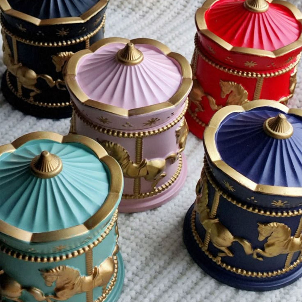 AIKUN Latest Factory-Direct Aroma Candle Ceramic Cup Rotating Horse Packaging Fragrant Scents for Air Purification Home Decor