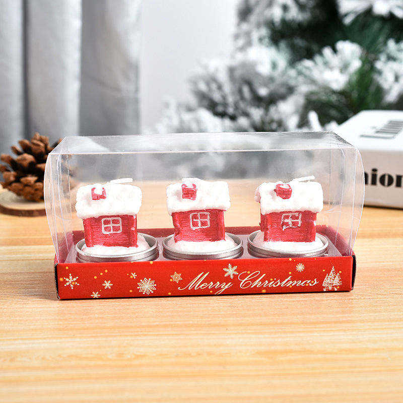 Wholesale Soy Wax Natural Handmade New Year Mini Christmas Scented Candle Tree for Christmas Party Decoration