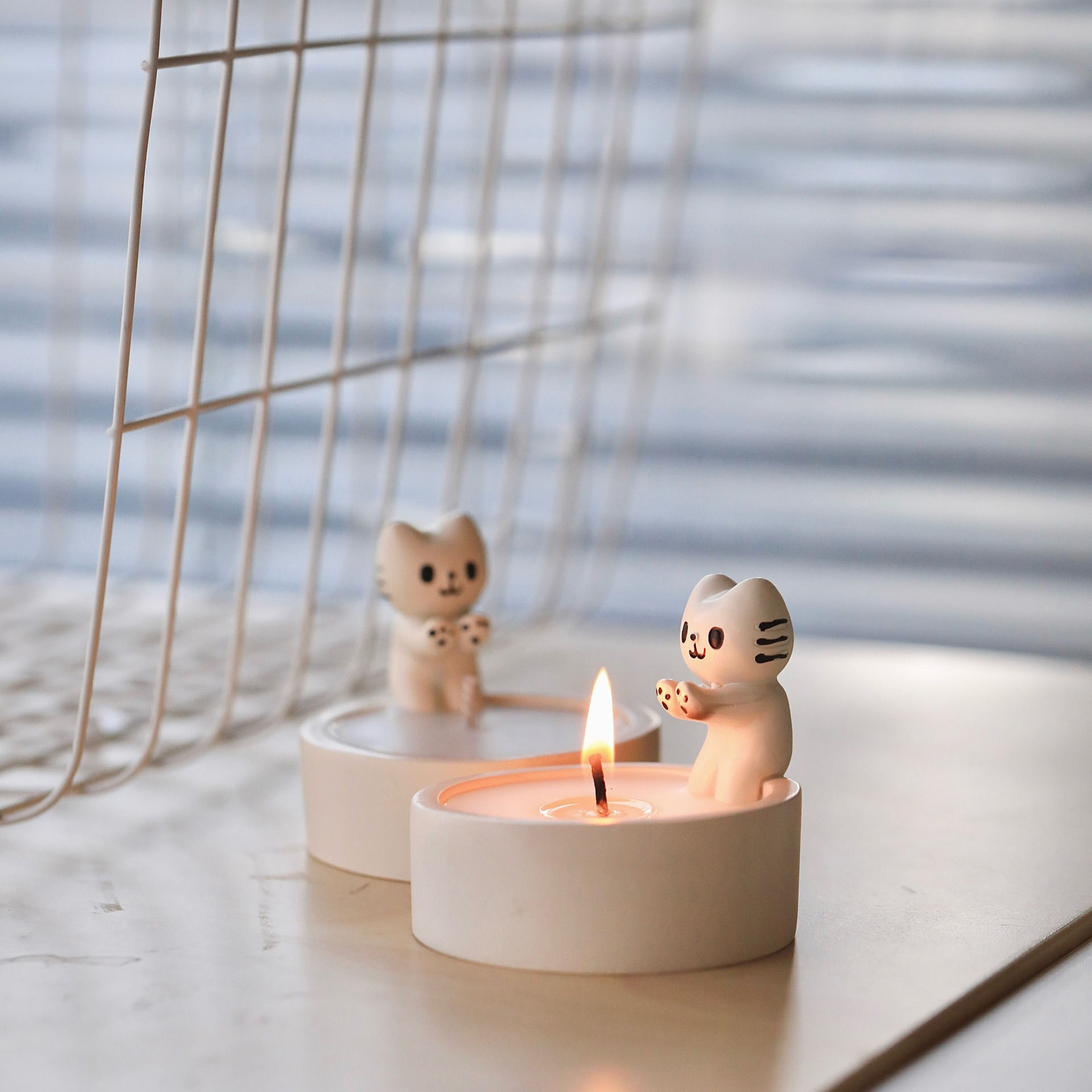 High Quality Custom Cute Kitten Scented Candles Best Selling Aromatherapy Candles