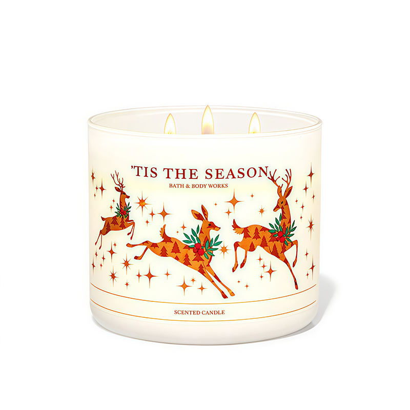 Festive Wholesale Creative Christmas Candles Handmade Soy Wax Aromatherapy Candle for Popular Gift Candle