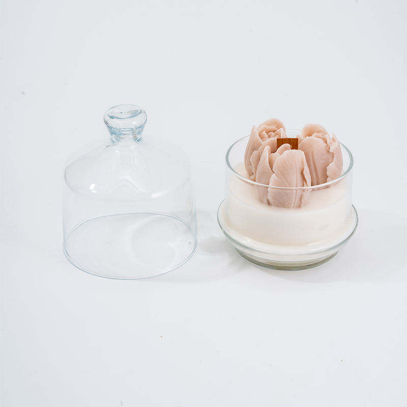 AIKUN Premium Natural Soy Wax Transparent Exquisite Glass Candle Jars Senior Glass Candles with Bedroom for Relaxation