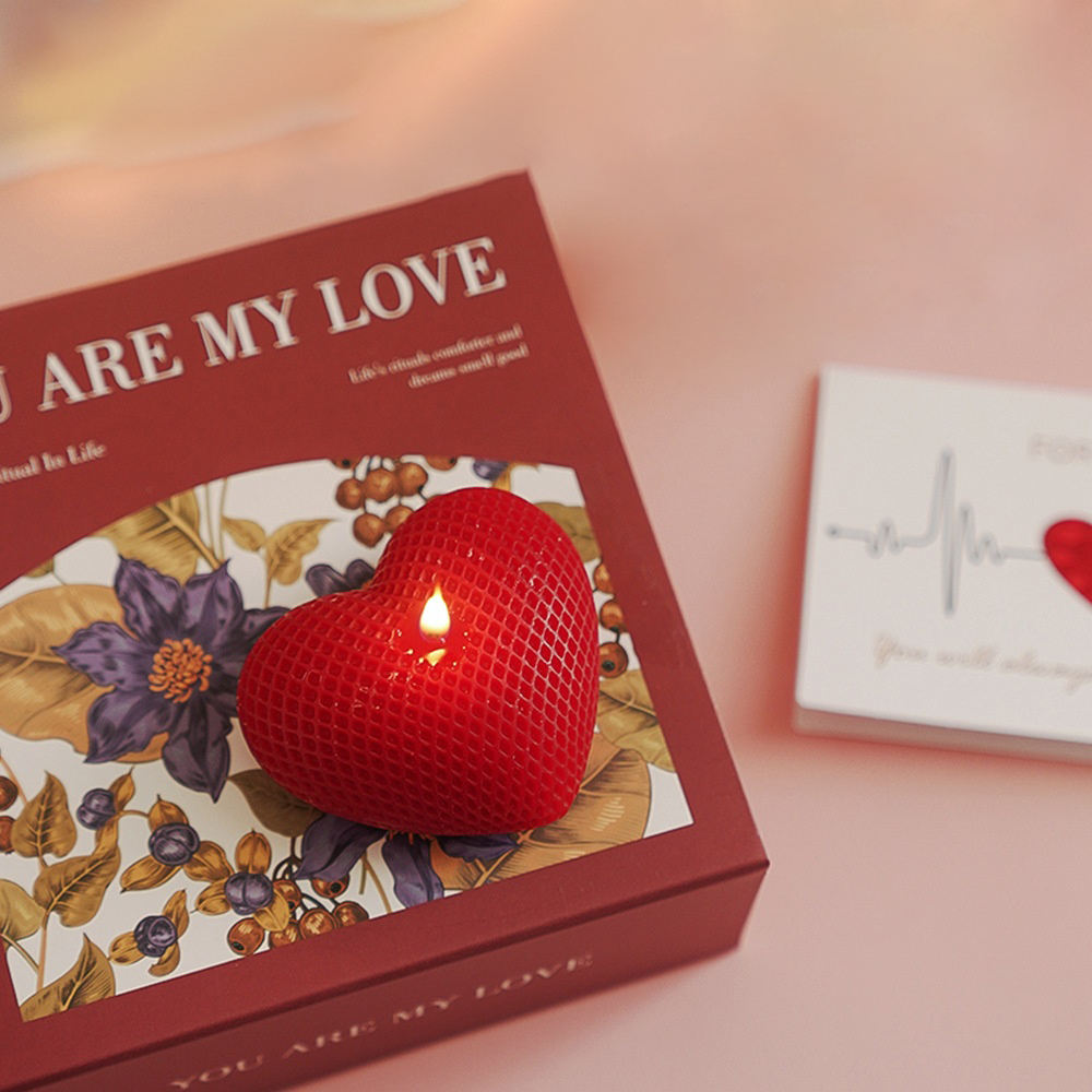 Valentine\'s Day Gift Atmosphere Handmade Customized Festival Red Love Gift Box Scented Candles