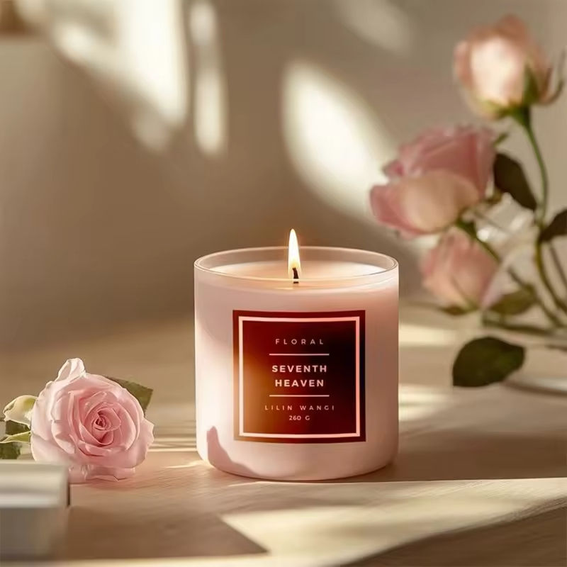 AIKUN Professional Custom Luxury Scented Candle Glass Jar Premium Soy Wax Elegant Scented Candle for Home Decoration
