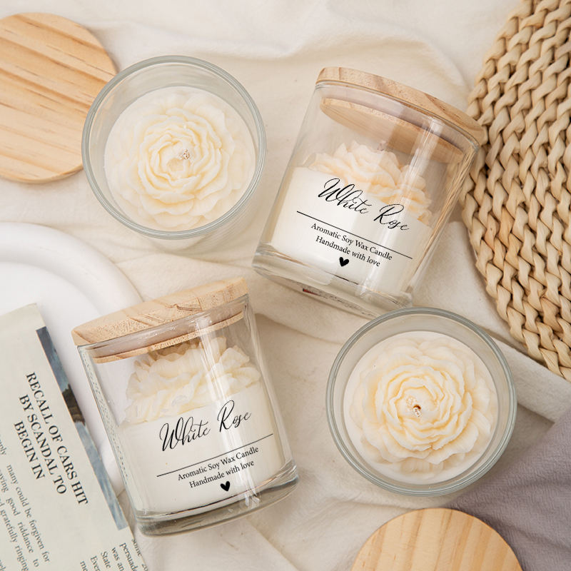 AIKUN New Hot Round Bottom Glass Candle Vessel Custom Logo Spray Color Luxury Glass Candle With Lid