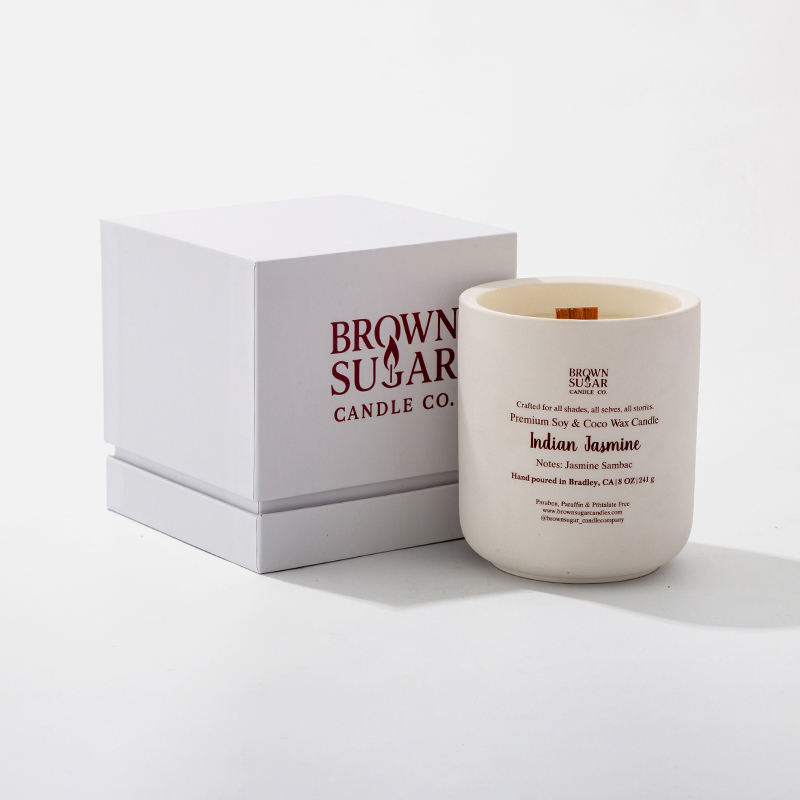 AIKUN Custom Print Ceramic Scented Candle Strong Fragrance With Printing logo Candles