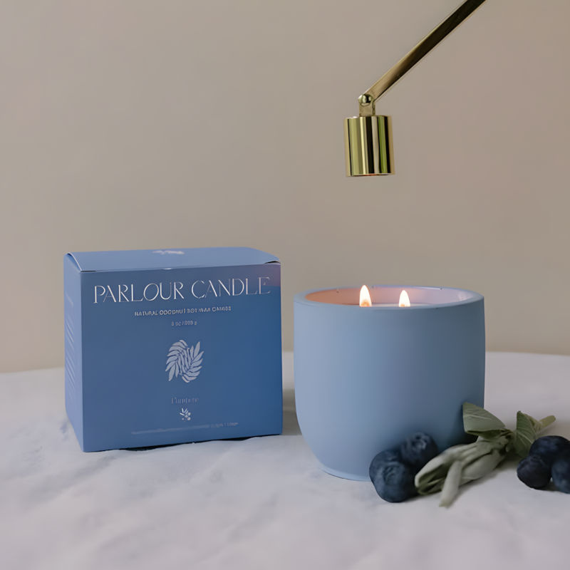 AIKUN Popular Eco Friendly Custom Label Scented Soy Wax Ceramic Jar Candle for Home Spa Yoga Relaxation Candle