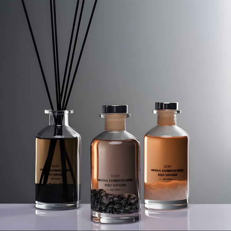 AIKUN Eco Friendly Custom Cup Label Long Lasting Scented Scent Reed Diffuser Set for Living Room Home Decor