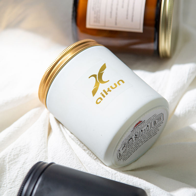 AIKUN Handmade Essential Oil Personalized Box Scented Candles Set for Living Room Meditation Spa Use