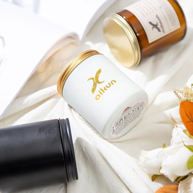 AIKUN Handmade Essential Oil Personalized Box Scented Candles Set for Living Room Meditation Spa Use