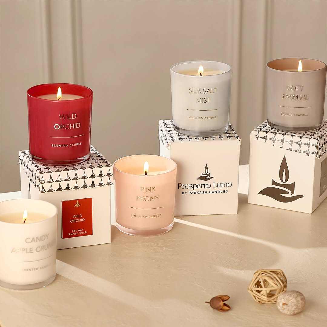 AIKUN Unique Shape Label Customization and Wax Cup Custom Scented Candles Set for Wedding Party and Holiday