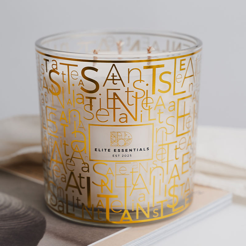 AIKUN Luxury Soy Wax Label Custom Fragrance Scented Candles for Home Decor Spa Meditation Wedding Room