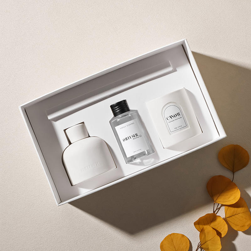 AIKUN Luxury Scent Custom Label Custom Box Glass Jar Fragrance Reed Diffuser for Home Office