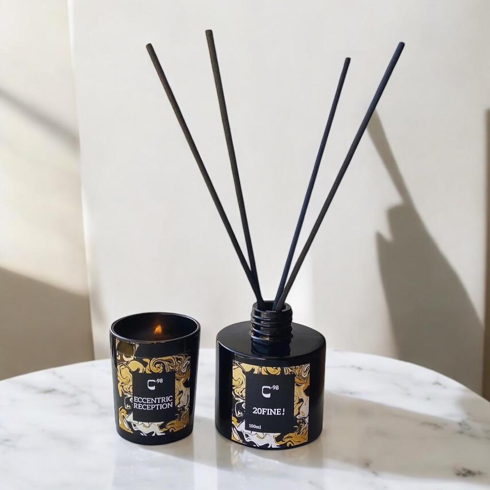 AIKUN Best Seller Stylish Rattan Aromatherapy Candle Set Custom Reed Diffuser With Rattan Sticks for Cozy Bedroom Ambience