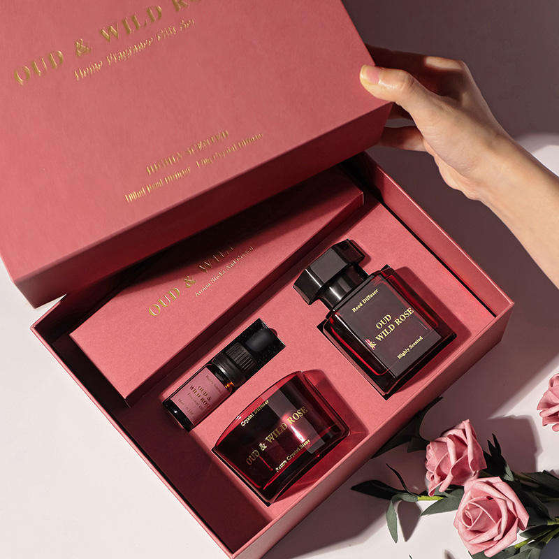 AIKUN Personalization Long Lasting Fragrance Logo Glass Scent Sticks Diffuser for Hotel Spa Gift Set