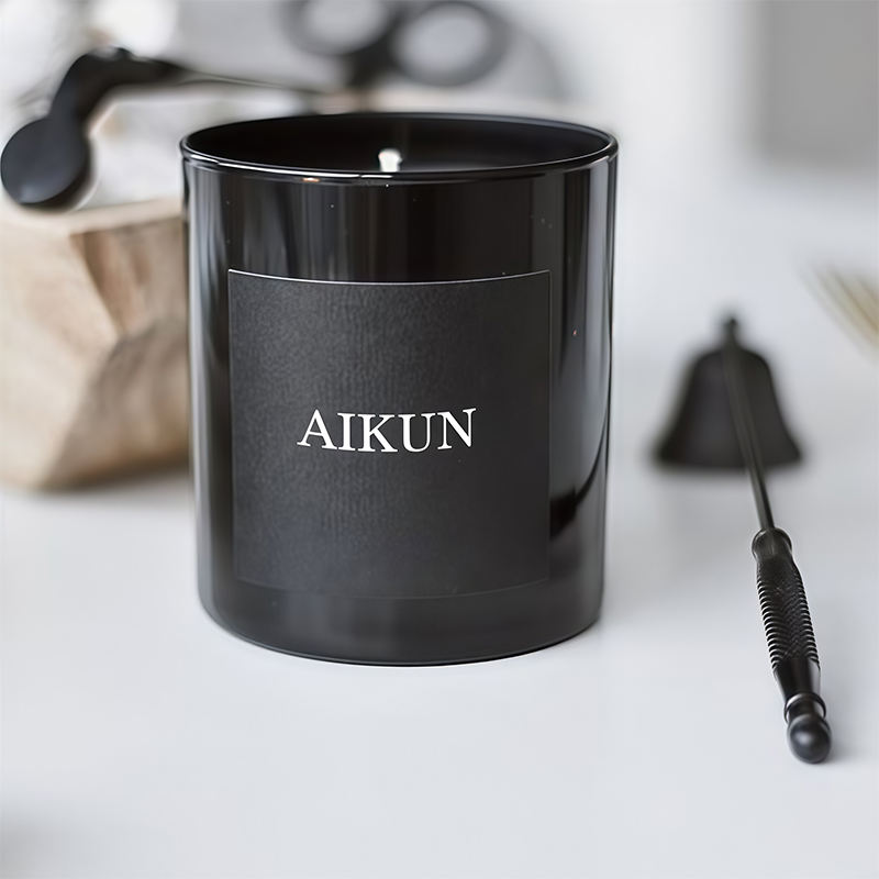 AIKUN Luxury Gift Box Personalization Glass Jar Scented Candle for Holiday Gifts Meditation Space