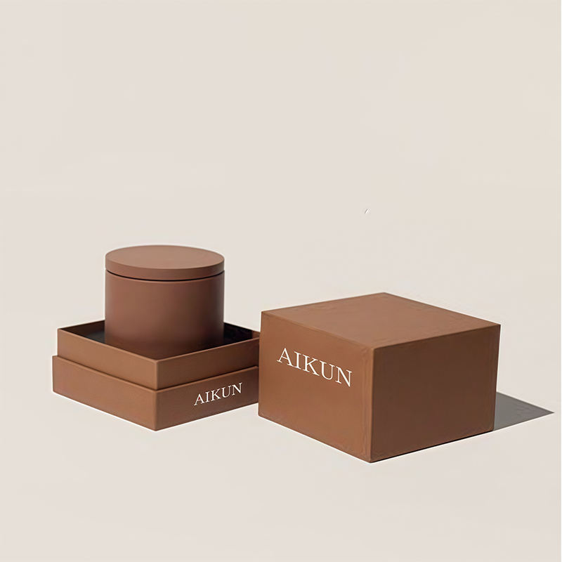 AIKUN Long Lasting Ceramic Vessel Packaging Tag Fragrance Scented Candles for Living Room Home Decoration