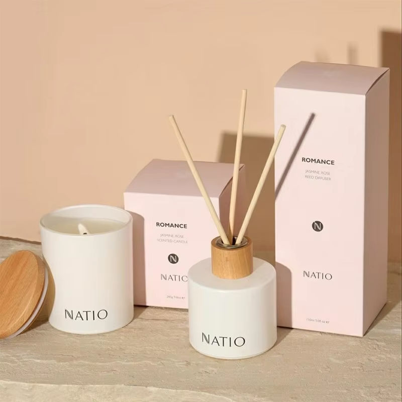 AIKUN Elegant Fragrance Box Packaging Reed Diffuser for Bedroom Spa Yoga Studio Long Lasting Aroma
