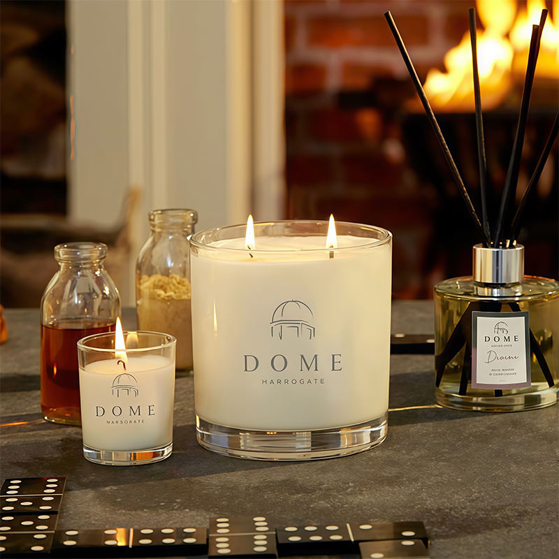 AIKUN Handmade Luxury Glass Jar Customization Aroma Scented Candles for Wedding Party Home Decoration